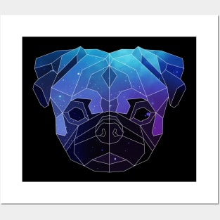 Galaxy Pug Posters and Art